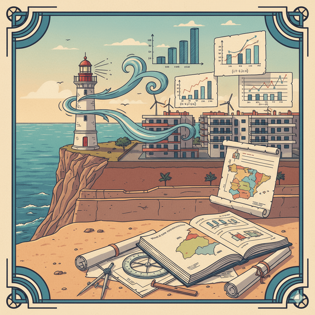 Cargas de viento en las zonas costeras de España