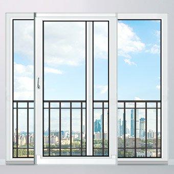 Puertas correderas de portal para balcón