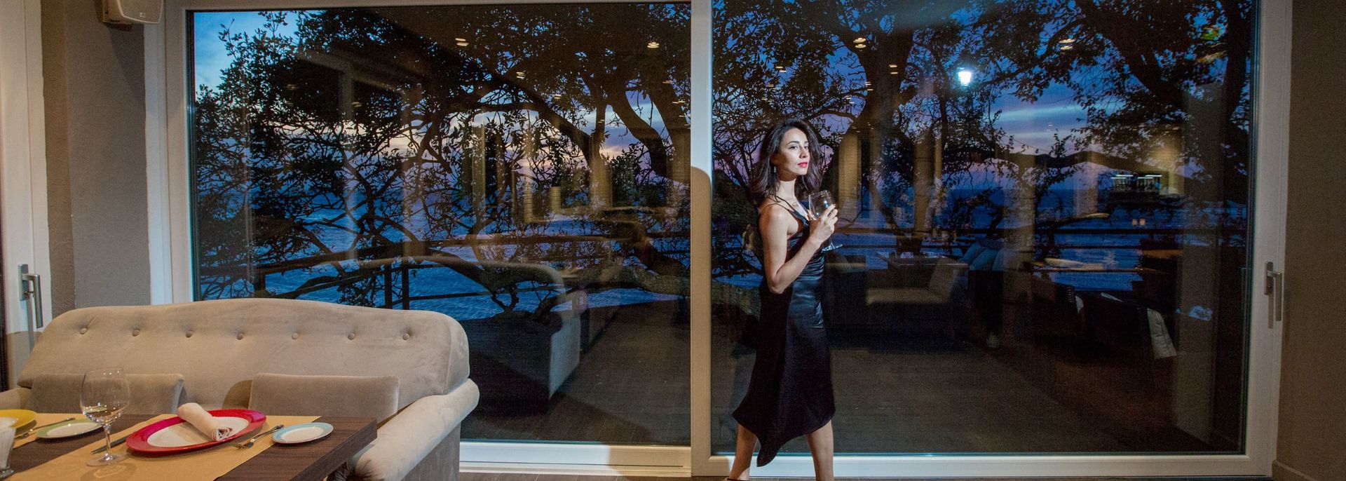 Puertas panorámicas a la terraza