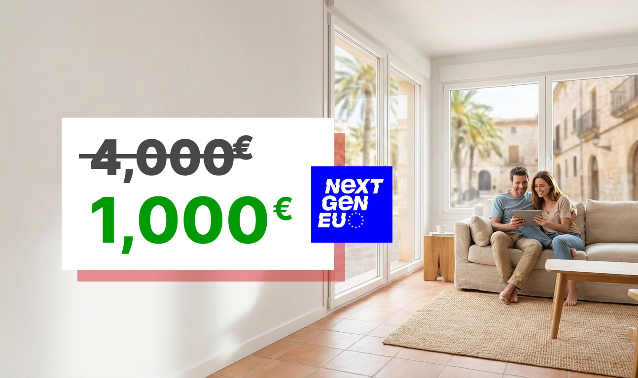 Subvención NextGenerationEU para ventanas - Ahorra hasta el 80%